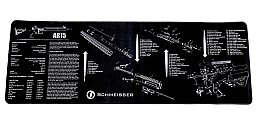 Schmeisser Reinigungsmatte, Synthesekautschuk, ca. 90 x 30 cm, schwarz