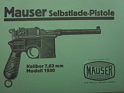 Dienstvorschrift, Beschreibung und Nutzung Pistole C 96 Mauser