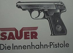 Dienstvorschrift, Beschreibung und Nutzung Pistole Sauer&Sohn Modell 38 Innenhahn