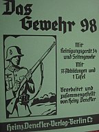 Dienstvorschrift, Beschreibung und Nutzung Mauser 98 und Reinigungsgerät