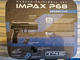 T4E Impax P68 Pistole Umarex - KOMPLETT SET - CO2 / Mun / Koffer - NEU Cal. 68