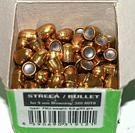 100 Stück S&B | Sellier&Bellot Geschosse V319122 | 9mm Browning Court/380 Dia .355 - 92grs/5,96g FMJ