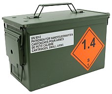 NATO Munitionskiste 4API, Metall, olivgrün, 30,5 x 19 x 15,5 cm, 3,2 kg
