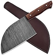 Damascus Steel Chef Hack Beil Klinge Hack Küchen Messer With WOOD Handle