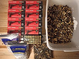 2500 Stück 9 mm Luger Hülsen