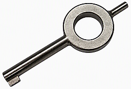 1x Universal Ersatzschlüssel Handschellenschlüssel Double Lock Nickel Plated NEU