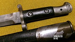 Selten, englisches P1903 Bajonett, nur 5 Jahre produziert, Seitengewehr, 1 WK