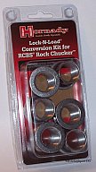 Hornady Lock-N-Load Press Bushing Kit für RCBS Rock Chucker m. 6 Bushing + 1 Gewinde-Adapter #044098