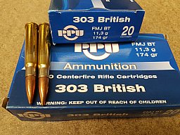 .303British/174grs FMJBT A-143 PPU 20 Stk. # SSZ Berka