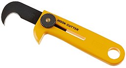 Notfallmesser / Haken Cuttermesser f. Fallschirmspringer - Gelb - von "Olfa"- Made in Japan