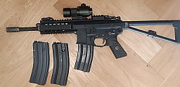 WE PDW - GasBlow Back - schwarz / 3 Magazine