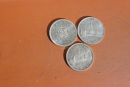 Silbermünzen 3 ältere Canada$