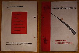 Modell 302 HAENEL Suhl Ernst Thälmann Werk original Bedienungsanleitung von 1968 DDR Druck