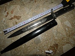 Seitengewehr 98 mit Klingenätzung