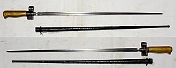 französisches Bajonett für das Lebel Gewehr, WK1 Ausführung ohne Bügel