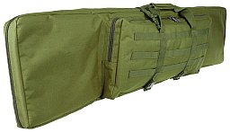 Gewehrtasche f. 2 Langwaffen bis 140cm Oliv m. Trennwand + Rucksackgurte – Doppel Futteral