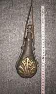 Originale Pulverflasche 1700 Jahrhundert