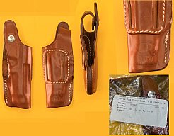 Vintage Lederholster von Radar für Pistole Beretta 70 und 71