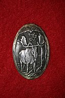 Pistolengriffkäppchen 925er Silber "Elch"