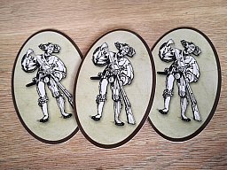 Vorderladerschütze - Landsknecht - Aufkleber 3 Stück