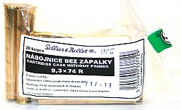 20 Stück S&B | Sellier&Bellot Wiederladehülsen S+B 9,3x74R NEU Messing | Boxer ohne Zünder #V337722