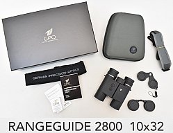GPO " Rangeguide 2800 " 10x32 Fernglas mit Entfernungsmesser ! NEUWARE !