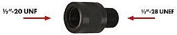 013483 ANSCHÜTZ, Laufzubehör Gewindeadapter von 1/2"-20 UNF auf 1/2"-28 UNEF NEU