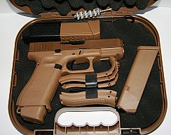 NEUHEIT: GLOCK 19X Pistole 9mm Luger (9x19) Marksman Barrel | coyote / Gold /sand SOFORT VERFÜGBAR