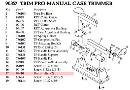 RCBS 9410 Brass Buffer für 8-32 x 1/8 #09410 Messingpuffer für Schraube Trimmer PRO 90357 ...