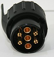 1 x PKW Anhänger Trailer Strom Elektrik Stecker Adapter: 7/13pol von PKW Alt 7 polig > NEU 13 polig