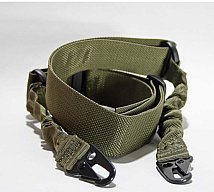 TACTICAL Trageriemen Riemen mit 2-Punkt Bungee oliv