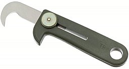Notfallmesser / Haken Cuttermesser f. Fallschirmspringer - Oliv