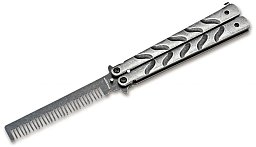 1 x BÖKER MAGNUM BALICOMB > Kamm aus Edelstahl in Butterlfy Optik Balisongmesser Imitat Faltmesser !