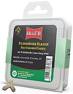 60x BALLISTOL Reinigungsfilze Filzreiniger KLASSIK Cal .17 100%Schafwolle 4MM 4,5mm .177 Luftgewehr