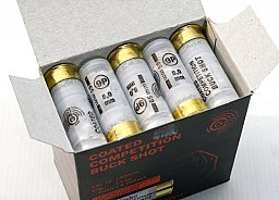 25 Schuss GECO Competition BUCK SHOT 12/65 MM 27g IPSC Posten Schrot Munition 9 Pellets / Kugeln 8MM