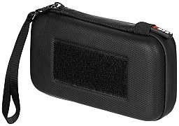 Tasche Hartschale Klein 19 x 10 x 4,5 cm Schwarz mit Klettschlaufen + Netzfach + Handschlaufe