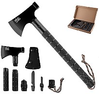 Tactical Survival Axt 10 in 1 Schwarz