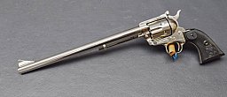 SAA-Revoler Colt Modell Ned Buntline Commem 12", Kaliber 45 Colt, Sondermodell, aus einer Sammlung