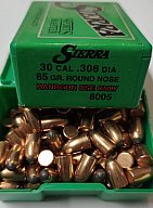100 St. Sierra .308 - 85gr. Round Nose Geschosse