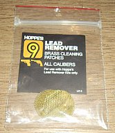 NEUE HOPPES No.: 9 LEAD REMOVER Messing Ersatzgitter Brass cleaning patches 1 VPE = 10 Stück