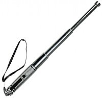 Mini Teleskop Schlagstock 14/32cm - Silber - auch als Kubotan verwendbar