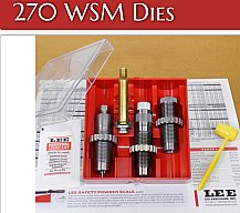 LEE 3-Die-Pacesetter Langwaffen Matrizensatz-SET Full-Length .270 WSM Winchester Short Magnum #90572
