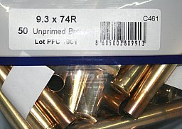 50 Stück > NEUE PPU/PrviPartizan Langwaffenhülsen 9,3x74 R | Boxerzündung Unprimed Brass #C461 | NEU