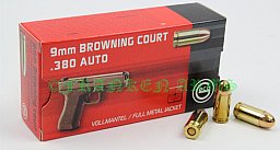 Geco 9mm kurz (.380 Auto) Vollmantel 95gr. 6,15g 50 Stück 2317705