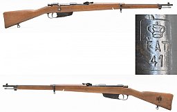 WK II Ital. Militärgewehr FAT 41 " Fucile M. 91/41 " im Kal. 6,5mm Carcano
