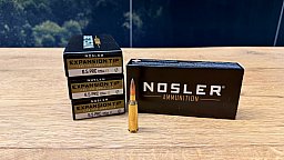 NOSLER Büchsenpatronen Expansion Tip / Kal. 6.5 PRC / 120 grs./7,78 g / 4 Schachteln / NEU