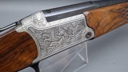 BBF Bockbüchsflinte Blaser 95 Luxus Handspanner 20/76 7x57R mit Gravur und Schaftmagazin