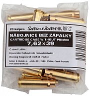 20 Stück S&B | Sellier&Bellot Wiederladehülsen S+B 7,62x39 | Boxer ohne Zündhütchen