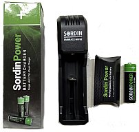 Sordin Batterie-Ladestation + Sordin wiederaufladbare Batterie 14500 - Li-ion Akku-Pack (3,7 V)