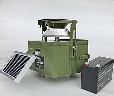 Komplett Set Futterautomat Kirrautomat 12 V mit Solarlader inkl. Akku